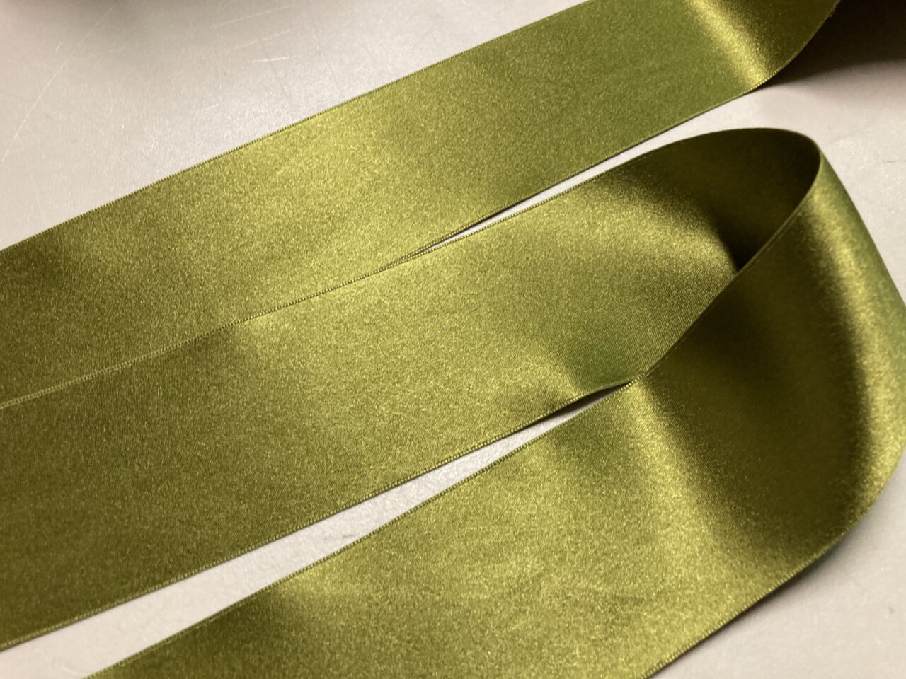 Stone Double Face Silk Satin Ribbon - 0.5  Satin ribbon, Silk satin, Mood  designer fabrics