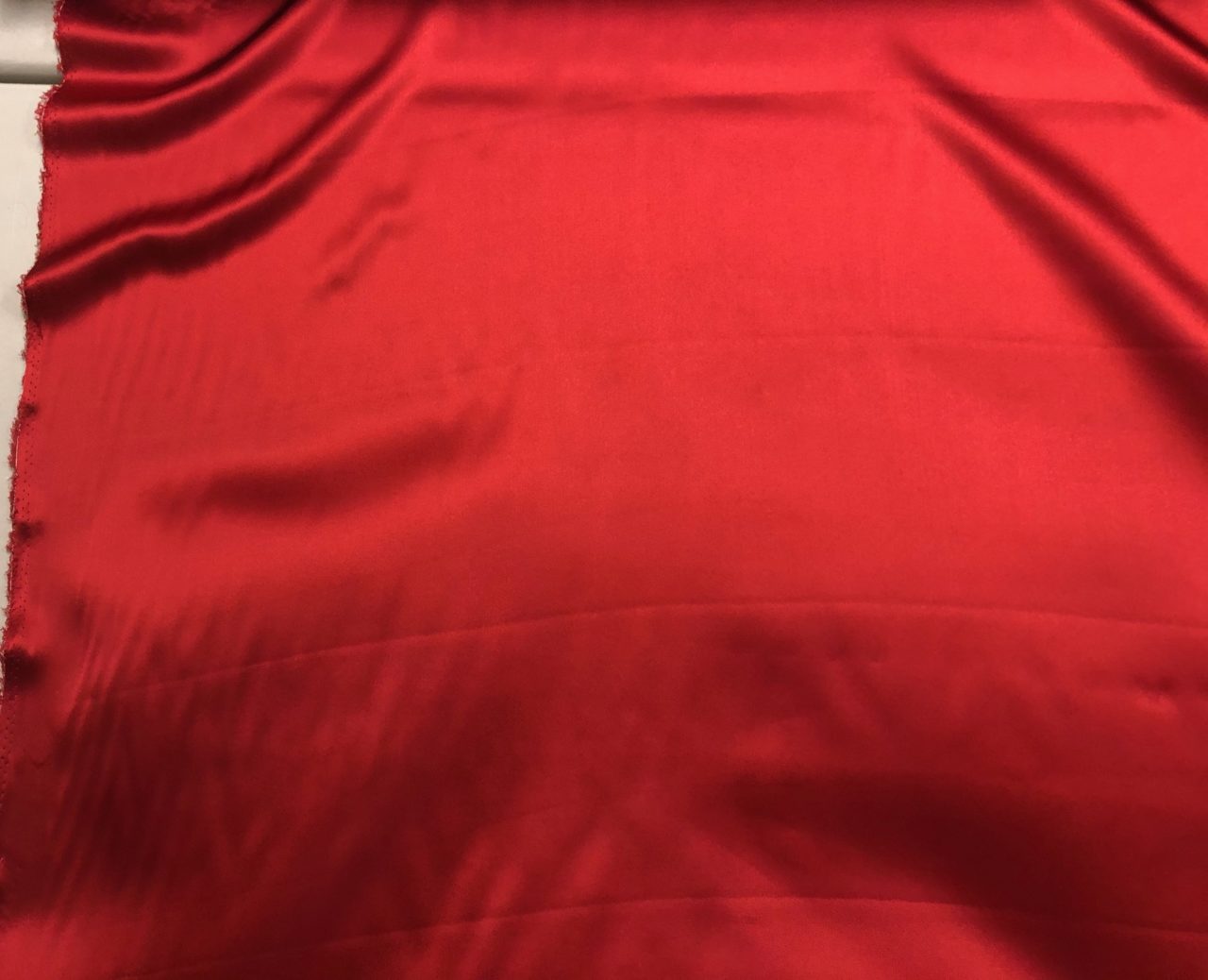 Solid Red 100% Pure Silk Charmeuse Fabric for Sewing 