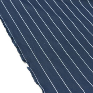 Pin stripe stretch cotton fabric