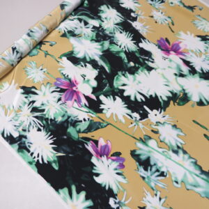 Silk Crepe Floral Fabric