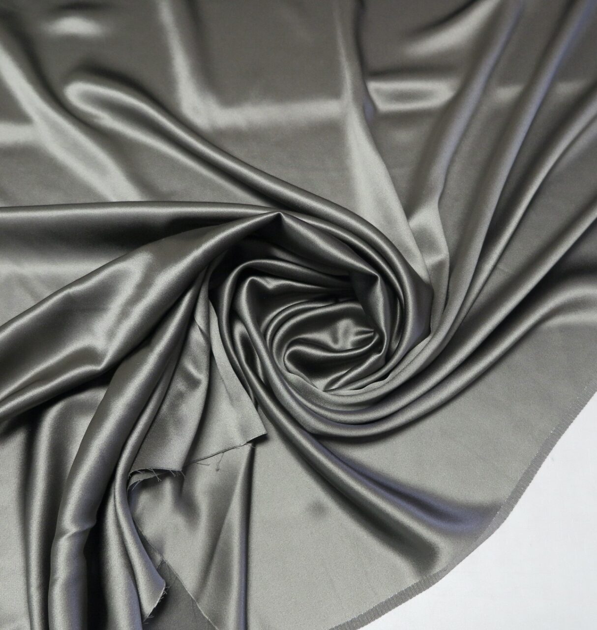 Grey Dyed Crepe Fabric
