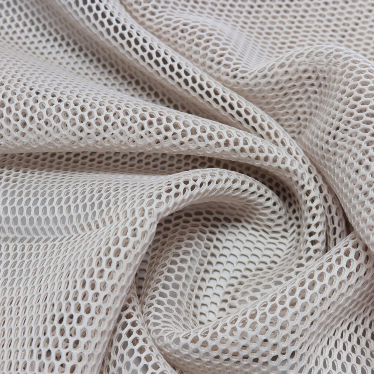 Netting Fabric with Stretch, Beige • Promenade Fine Fabrics