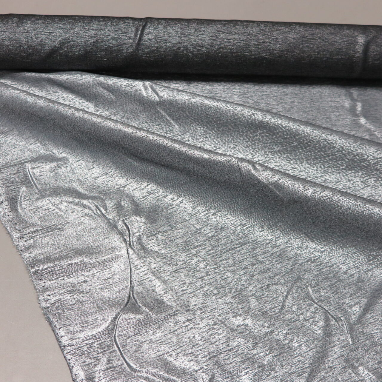 Metallic Light Weight Stretch Woven, Silver • Promenade Fine Fabrics