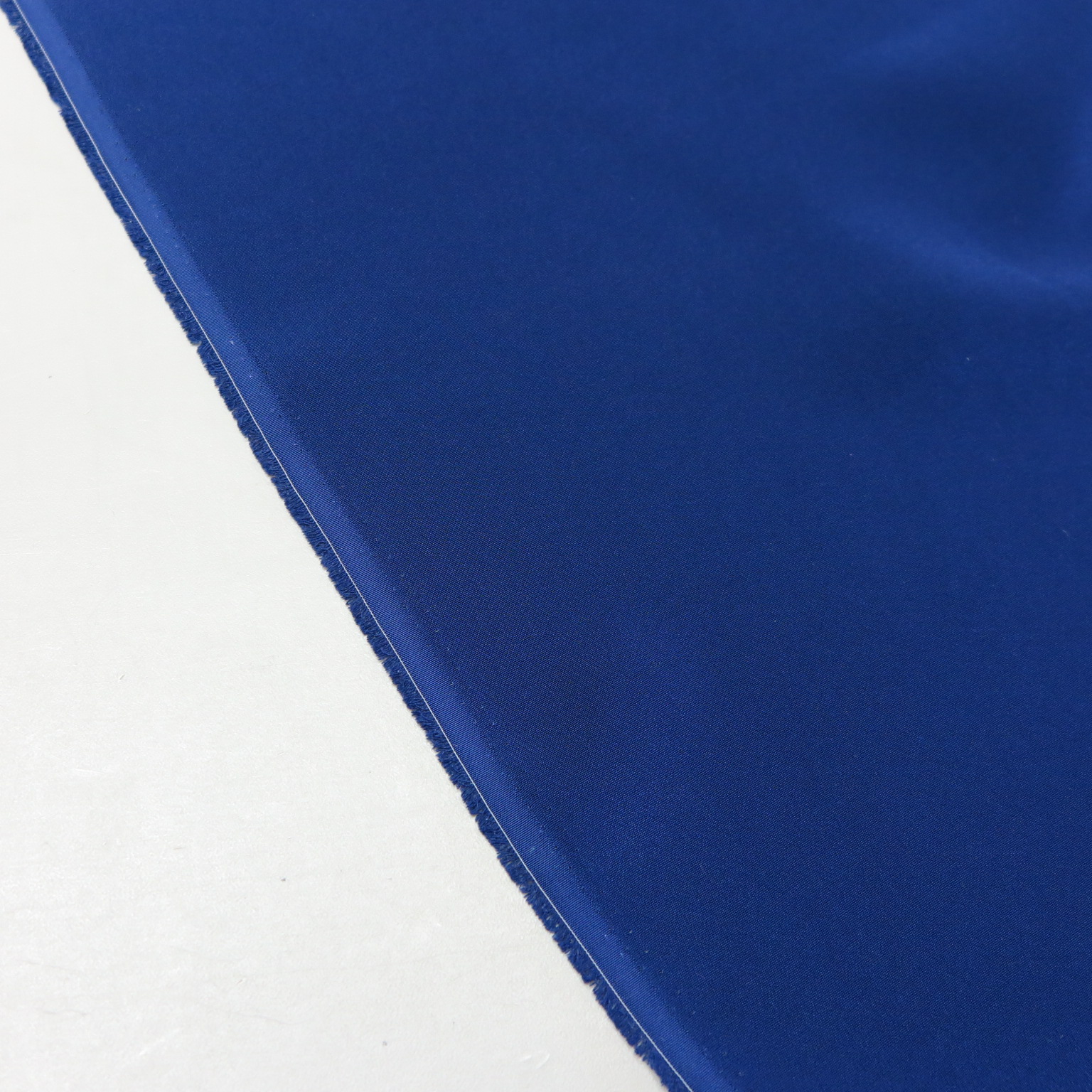 Royal blue matte double-sided stretch crepe fabric