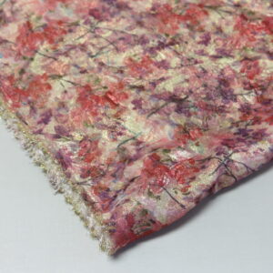 Floral Lame Fabric 1-2