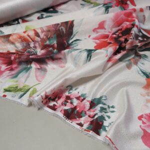 Floral Suting Fabric Shiny 1-3