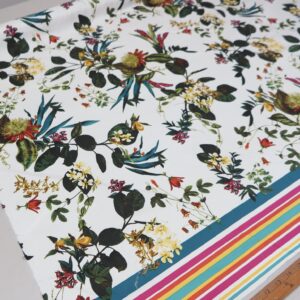 Sateen Fabric panel Tropical 1-4