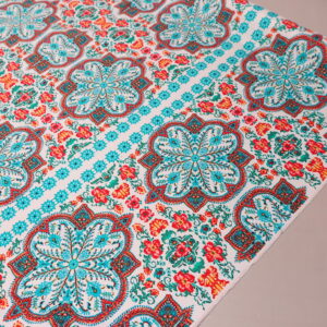 Sateen Jewel Pattern Panel Fabric 1-1