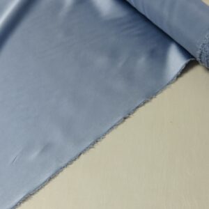 Silk Chrmeuse Stretch Blue Fabric