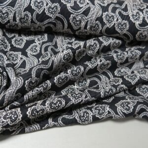 Silk Crepe heart fabric 1-2