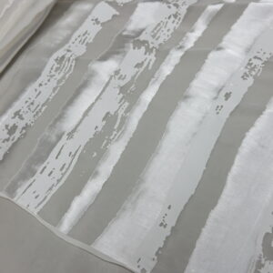 Silk Fabric Burnout Stripe 1-2