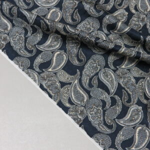 Textured Silk Fabric Paisley 1-1