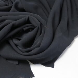 Double Rayon Fabric Jersey Black-promenade-fine-fabrics