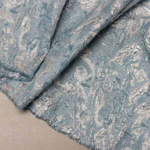 Stretch Abstract Brocade Blue 1-1