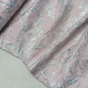 Stretch Abstract Brocade Pink 1-2