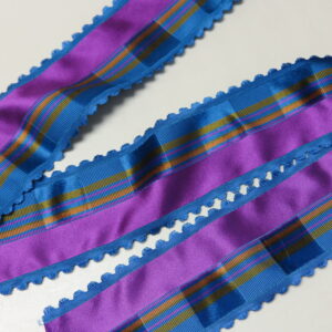 Velvet Plaid Scalloped RibbonIMG_3187